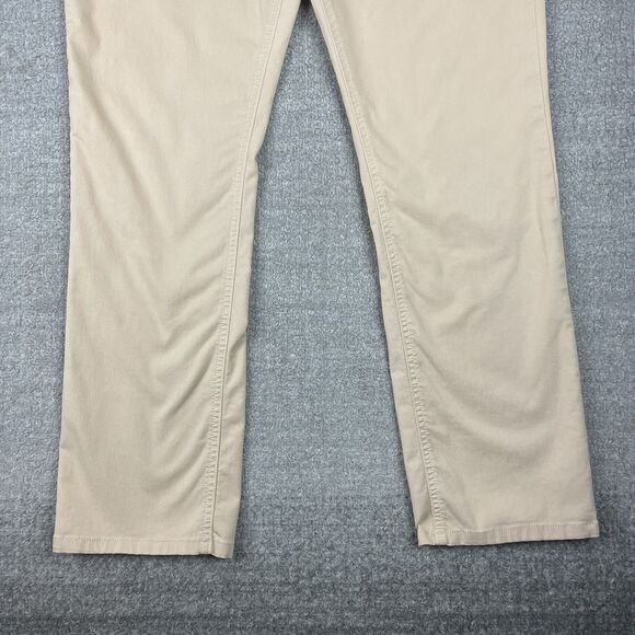 Paige Jeans Mens 34 Normandie Tan Japanese Twill Chino Straight - Picture 6 of 16